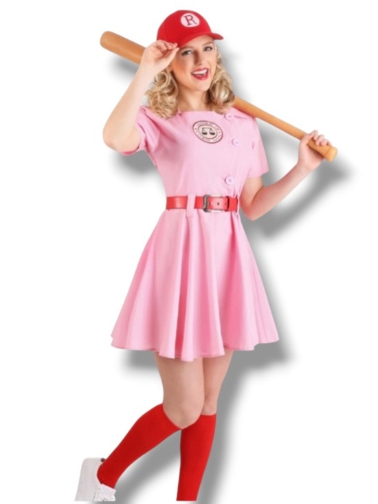Halloween Other - A League of Their Own Women’s Baseball Costume Cap Red Knee-High Socks Halloween